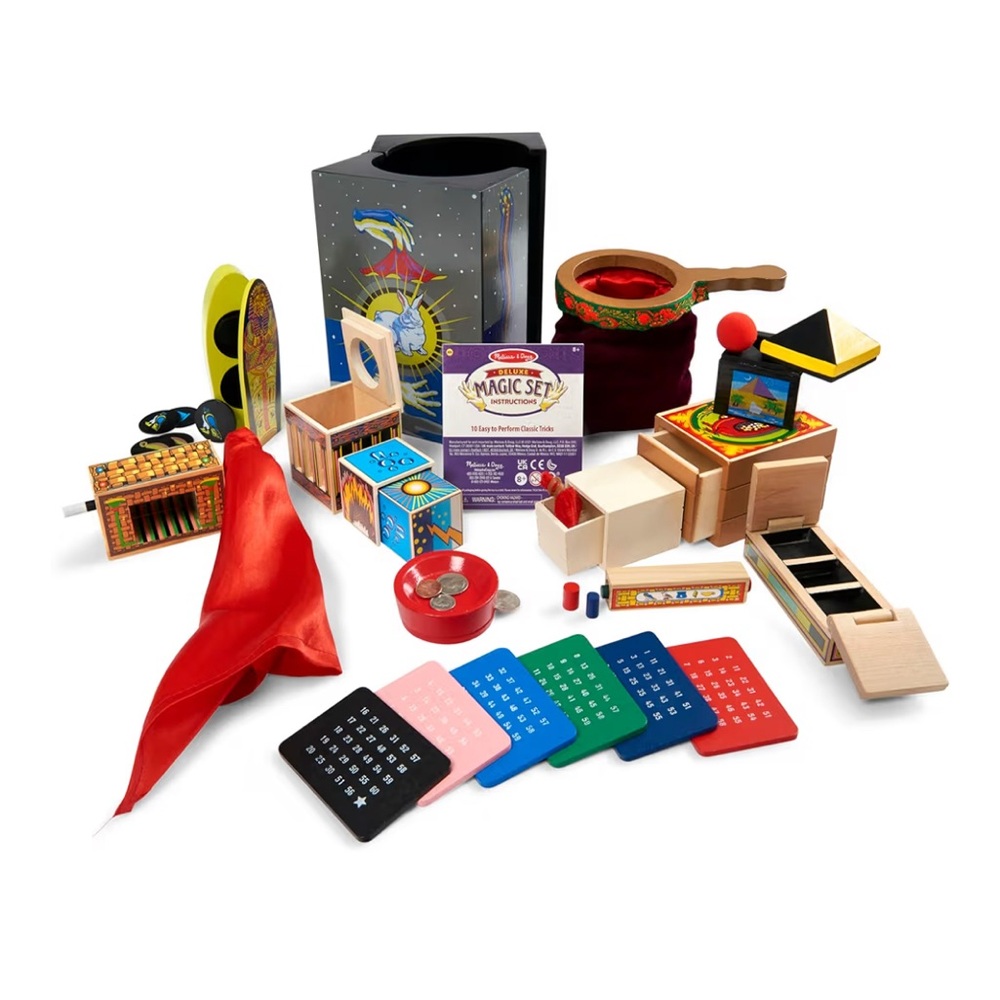 Melissa & Doug Magic Set with Red, Blue, and Green Accessories